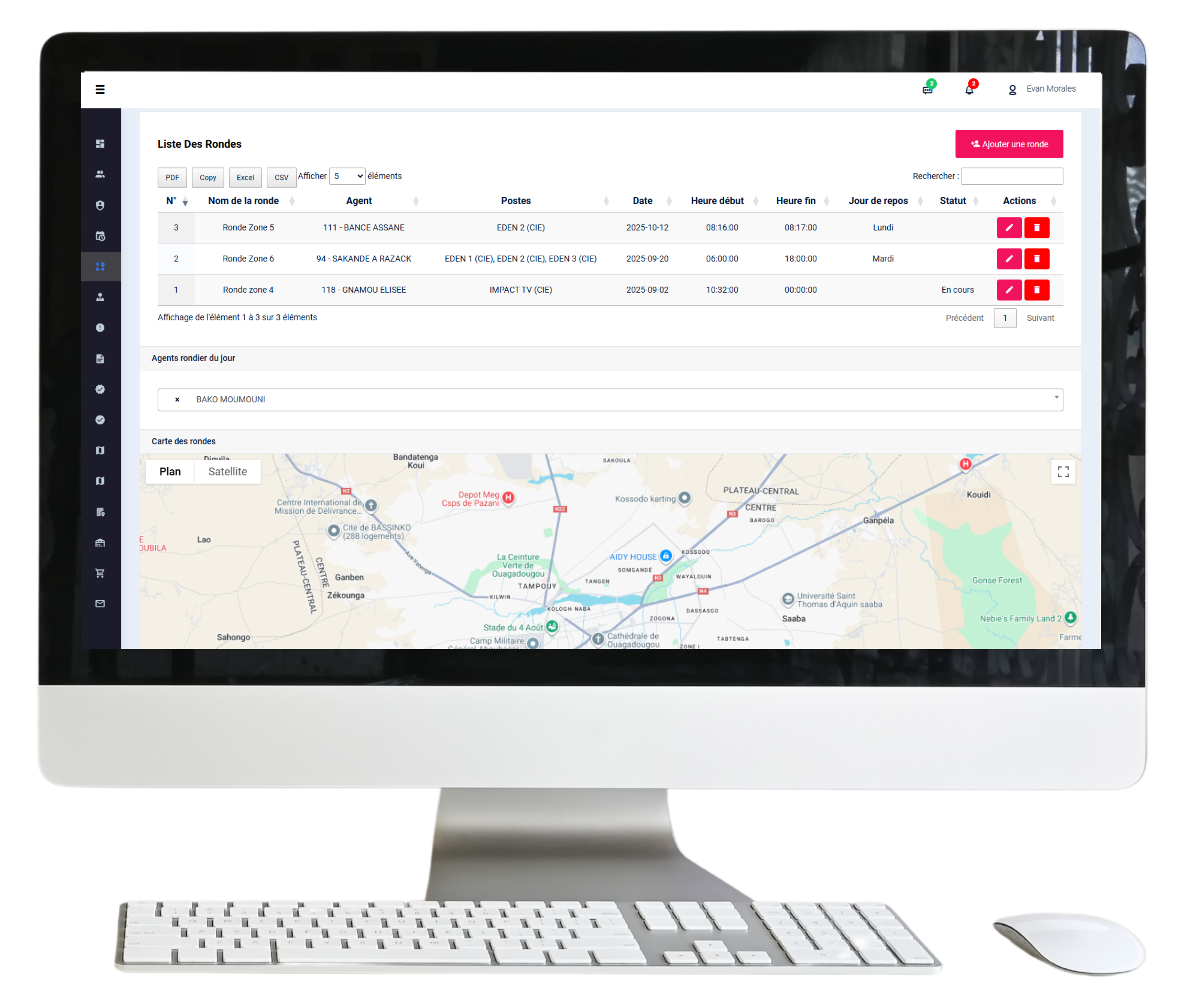 Logiciel de ronde de sécurité EagleSeck